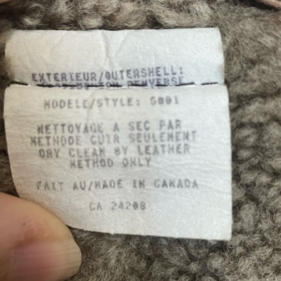 Men's Brown 100% Sheepskin Shearling Coat - Vintage Oscar Leopold - Picture 8 of 11